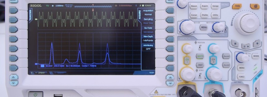 Gadget Inspektor:<br/>Rigol DS2202 Fourier Transformation (Video)